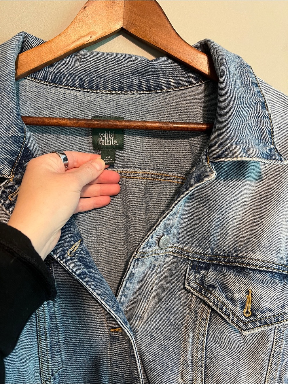 Wild Fable Classic Light Wash Denim Jacket - Picture 2 of 4